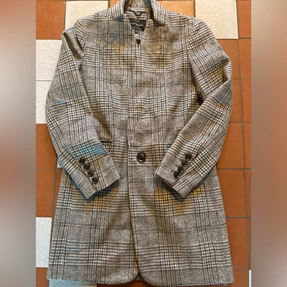 EUC LUCKY BRAND WOOL TOPCOAT XS